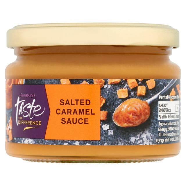 Sainsbury's Salted Caramel Sauce, Taste the Difference 260g - gallery image 1