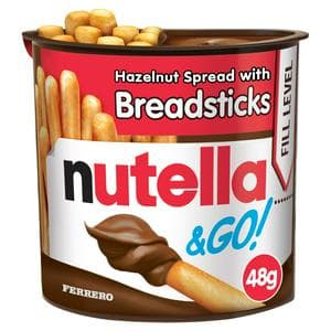 Nutella & Go! Hazelnut & Chocolate Spread + Breadsticks Snack 48g
