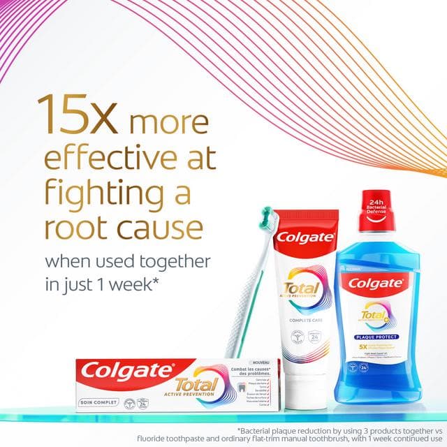 Colgate Total Advanced Plaque Protect Peppermint Mouthwash Alcohol Free 500ml - gallery image 3