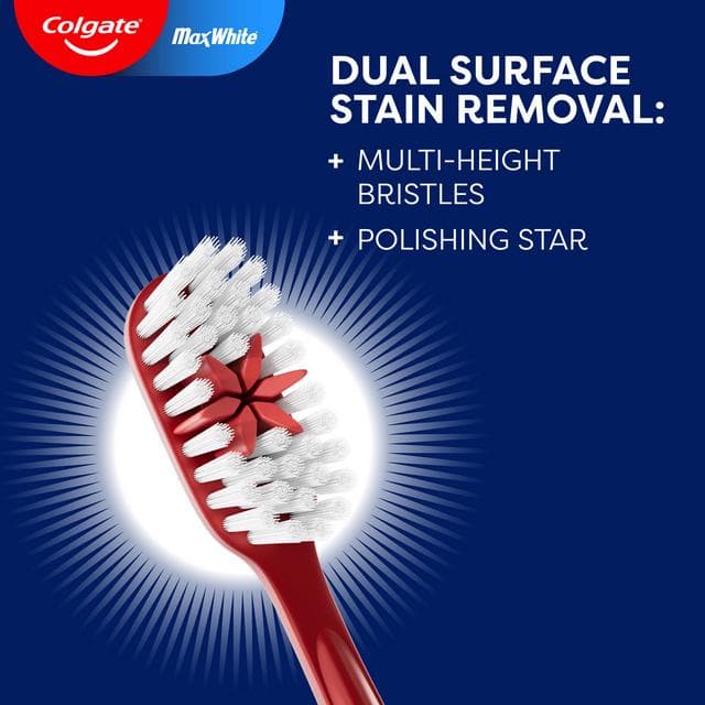 Colgate Max White Medium Toothbrush x3 - gallery image 3