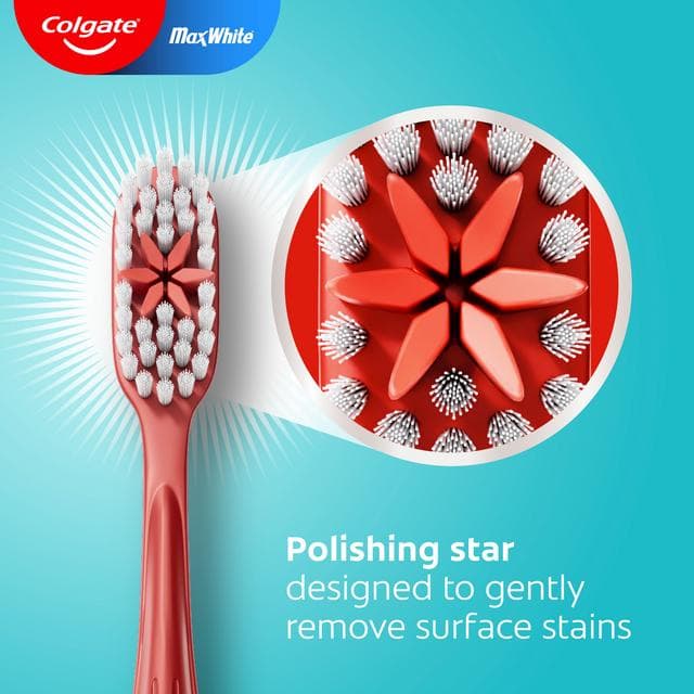 Colgate Max White Medium Toothbrush x3 - gallery image 6