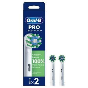Oral-B Cross Action Replacement Electric Toothbrush Heads x2