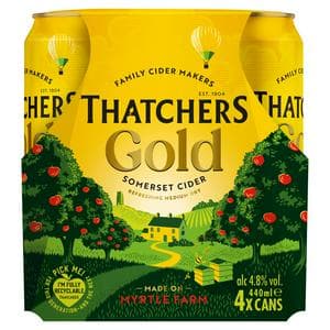 Thatchers 4 x 440ml Gold Apple Cider