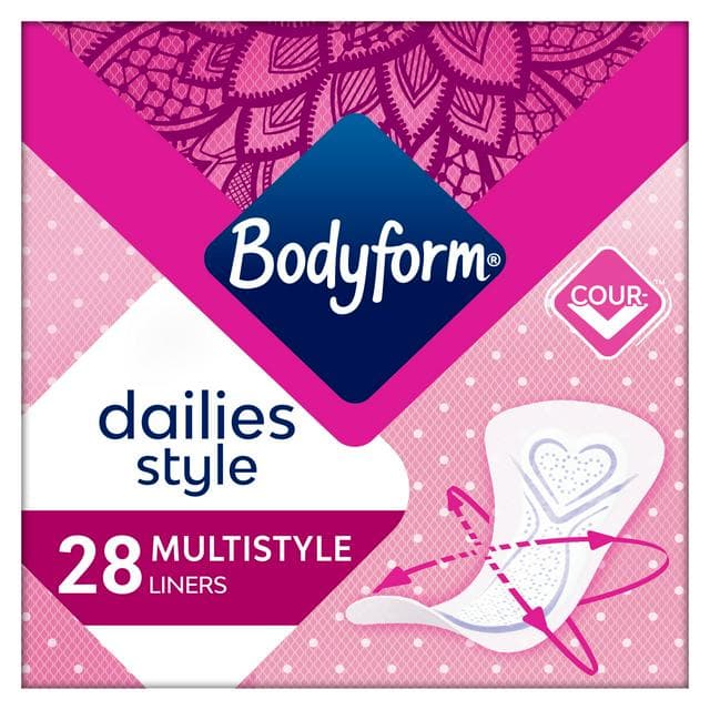 Bodyform Dailies Multistyle Normal Panty Liners x28 - gallery image 1