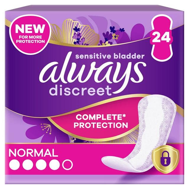Always Discreet Incontinence Liners Normal For Sensitive Bladder x24 - gallery image 1
