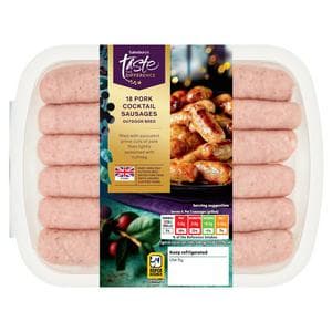 Sainsbury's British Pork Cocktail sausages, Taste the Difference x18 270g