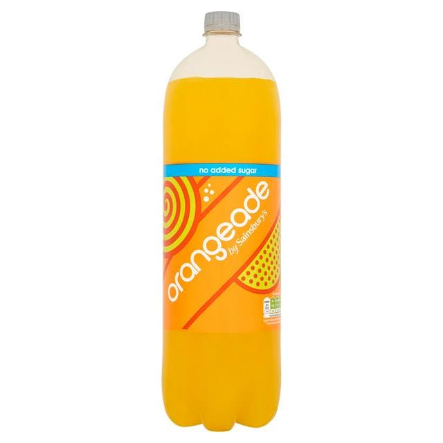 Sainsbury's No Added Sugar Orangeade 2L - gallery image 1