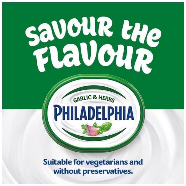 Philadelphia Garlic & Herbs Soft Cream Cheese 165g - gallery image 4