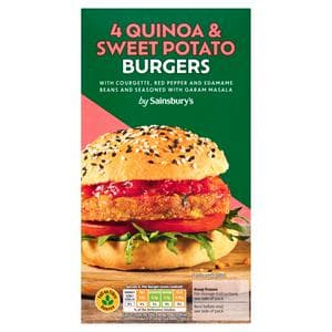 Sainsbury's Love Your Veg! Quinoa, Sweet Potato & Lentil Burgers 350g