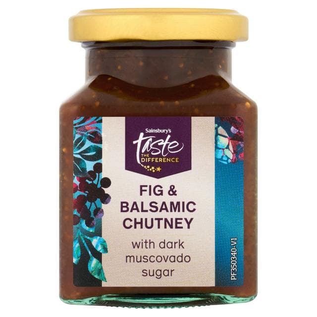 Sainsbury's 220g Fig & Balsamic Chutney with Dark Muscovado Sugar, Taste the Difference - gallery image 1