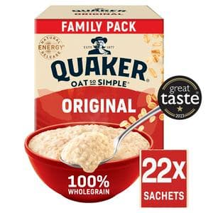 Quaker Oat So Simple 22 x 27g Original Big Pack Porridge Sachets