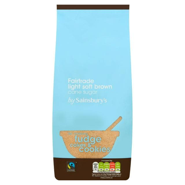 Sainsbury's Fairtrade Light Brown Soft Sugar 1kg - gallery image 1
