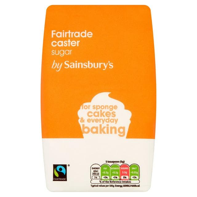 Sainsbury's Fairtrade White Caster Sugar 1kg - gallery image 1