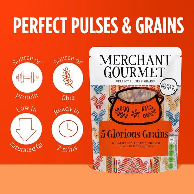 Merchant Gourmet Simply Cooked Glorious Grains with Red Rice & Quinoa 250g - gallery image 3