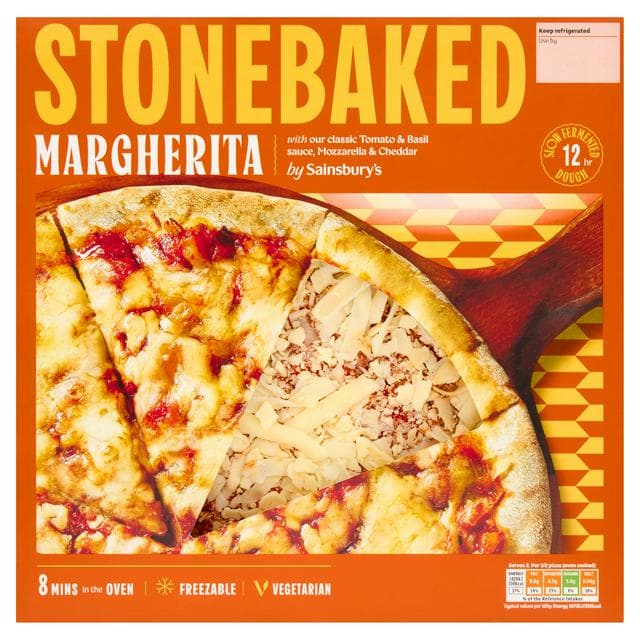 Sainsbury's Stonebaked Margherita Pizza 265g - gallery image 1