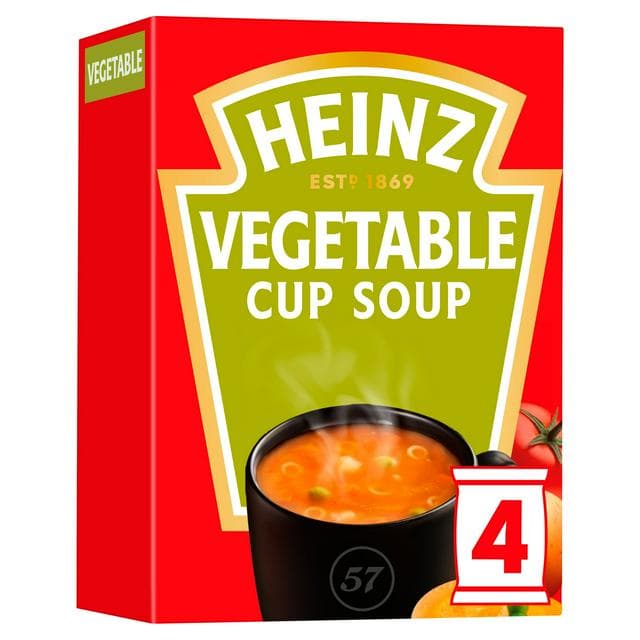 Heinz Vegetable Cup Packet Soup x4 76g - gallery image 1