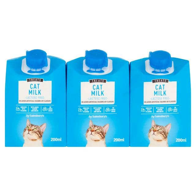 Sainsbury's Cat Milk 3x200ml - gallery image 1