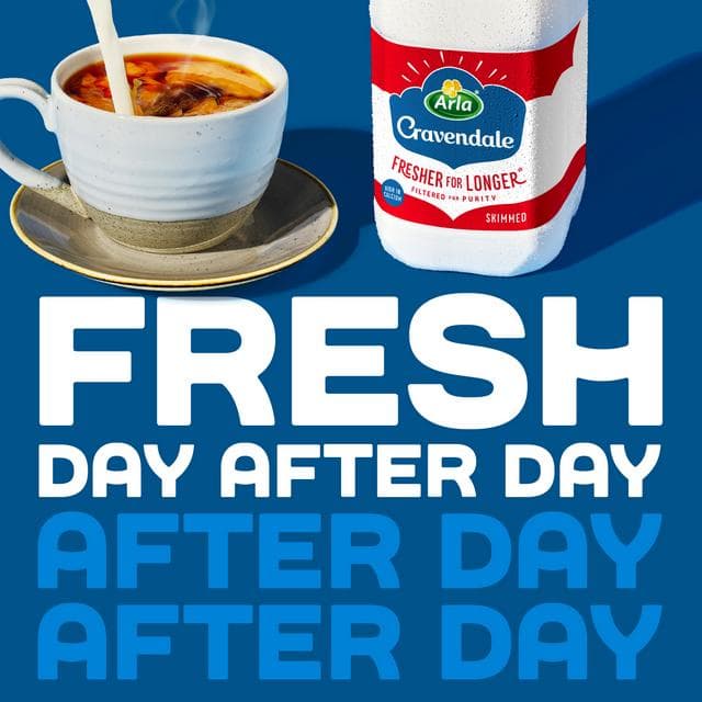 Cravendale Filtered Fresh Skimmed Milk Fresher for Longer 1L - gallery image 3