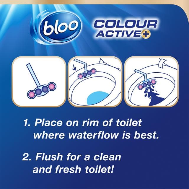 Bloo Colour Active Fresh Flowers Toilet Rim Block 50g - gallery image 4