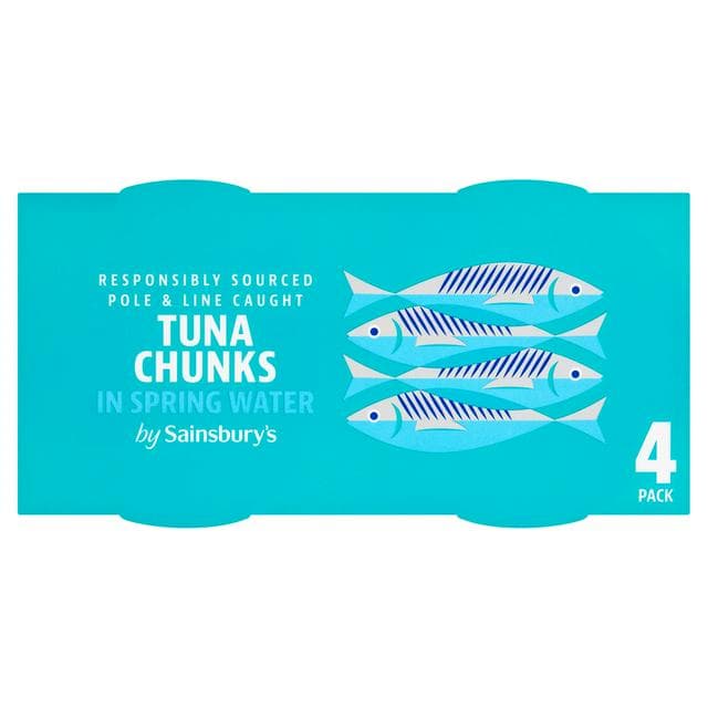 Sainsbury's Tuna Chunks in Spring Water 4x145g - gallery image 1