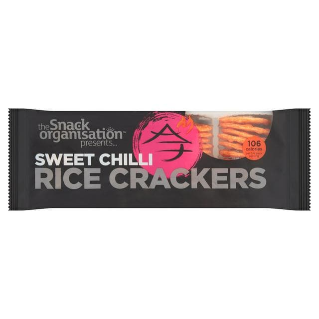 The Snack Organisation Sweet Chilli Rice Crackers 100g - gallery image 1