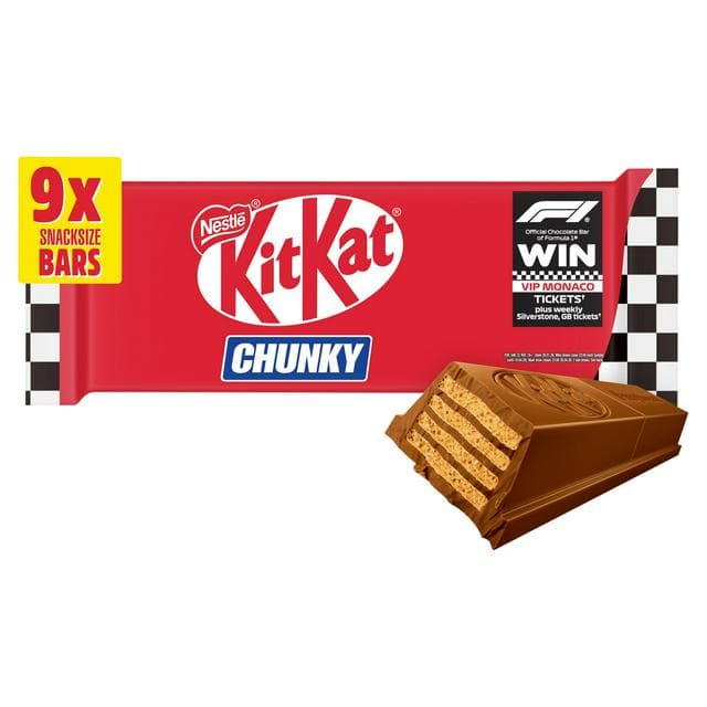 KitKat Chunky Milk Chocolate Bar Multipack x9 288g - gallery image 1