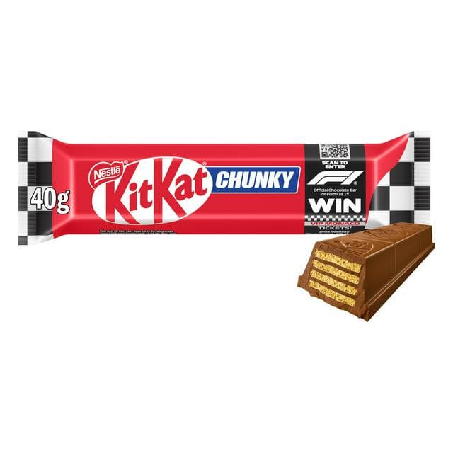 KitKat Chunky Milk Chocolate Bar 40g - gallery image 1