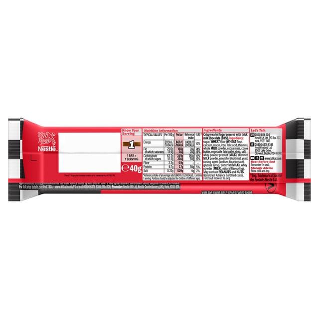 KitKat Chunky Milk Chocolate Bar 40g - gallery image 2
