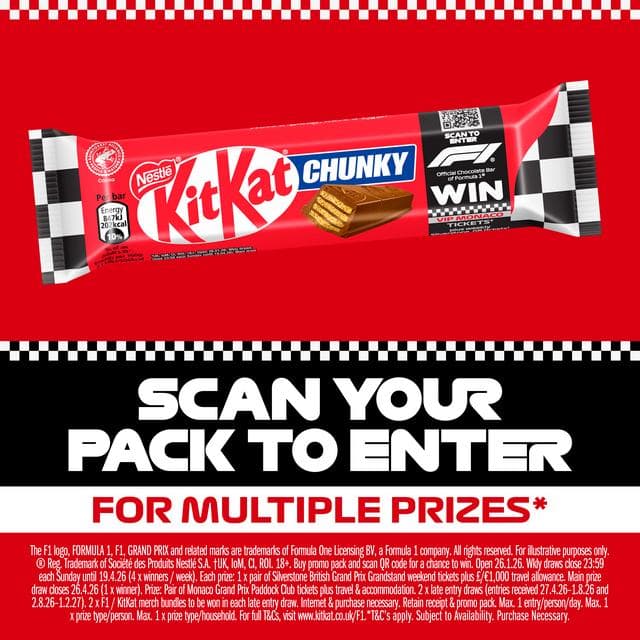 KitKat Chunky Milk Chocolate Bar 40g - gallery image 3