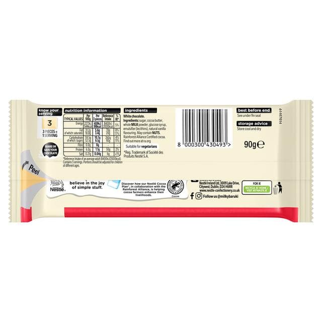 Milkybar White Chocolate Sharing Bar 90g - gallery image 3