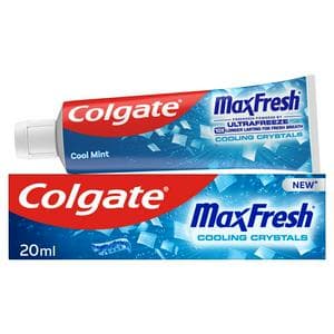 Colgate Max Fresh Cooling Crystals Travel Size Toothpaste 20ml
