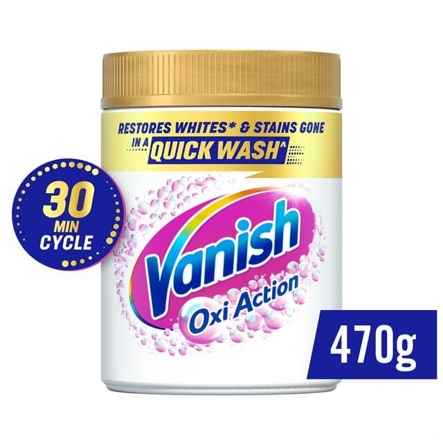Vanish Crystal White Oxi Action Stain Remover Powder 450g - gallery image 1