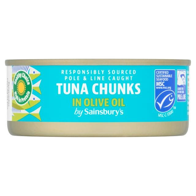 Sainsbury's Tuna Chunks in Olive Oil 145g - gallery image 1