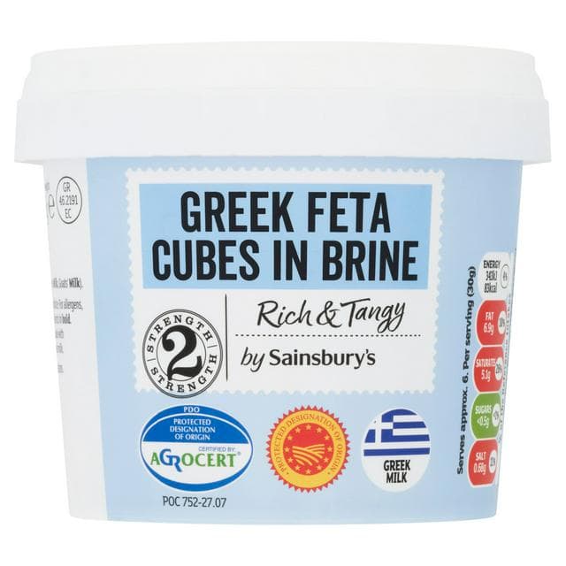 Sainsbury's 175g In Brine Greek Feta Cubes - gallery image 1