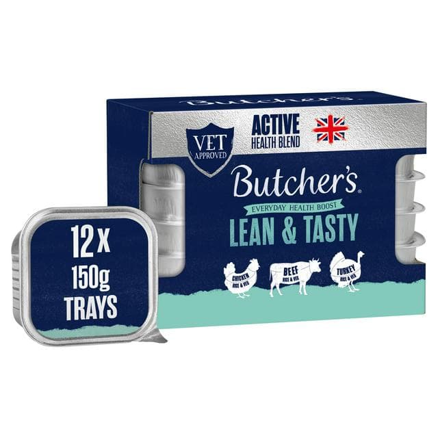Butcher's Lean & Tasty Low Fat Dog Food Trays 12x150g - gallery image 1
