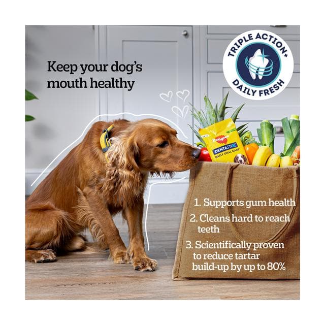 Pedigree Dentastix Fresh Adult Medium Dog Treats Dental Sticks x28 720g - gallery image 3