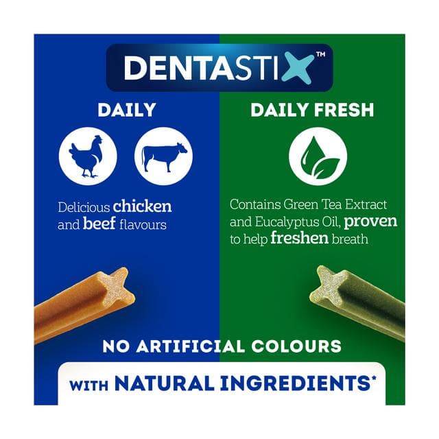 Pedigree Dentastix Fresh Adult Medium Dog Treats Dental Sticks x28 720g - gallery image 5