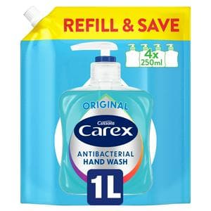 Carex 1L Original Antibacterial Hand Wash Refill Pack