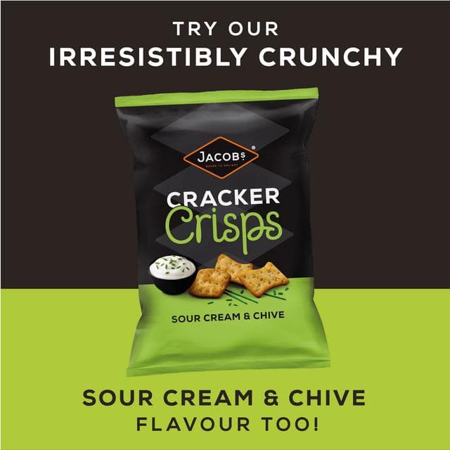 Jacob's Cracker Crisps Salt & Balsamic Sharing Bag Snacks 150g - gallery image 4