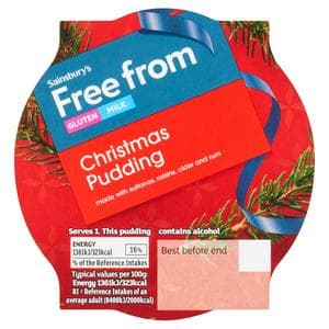 Sainsbury's Free From 100g Christmas Pudding