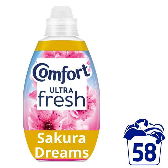 Comfort Ultra Fresh & Protect Sakura Dreams Fabric Conditioner 58 washes 870ml - gallery image 1