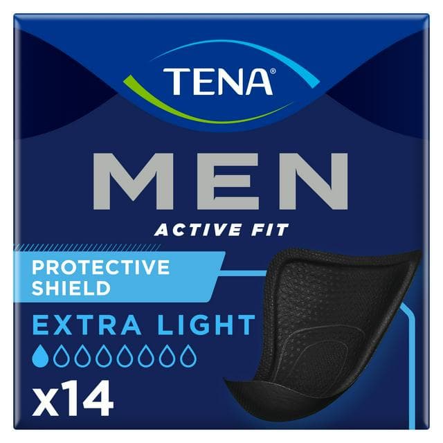 TENA Men Active Fit Absorbent Shield Incontinence Pad x14 - gallery image 1