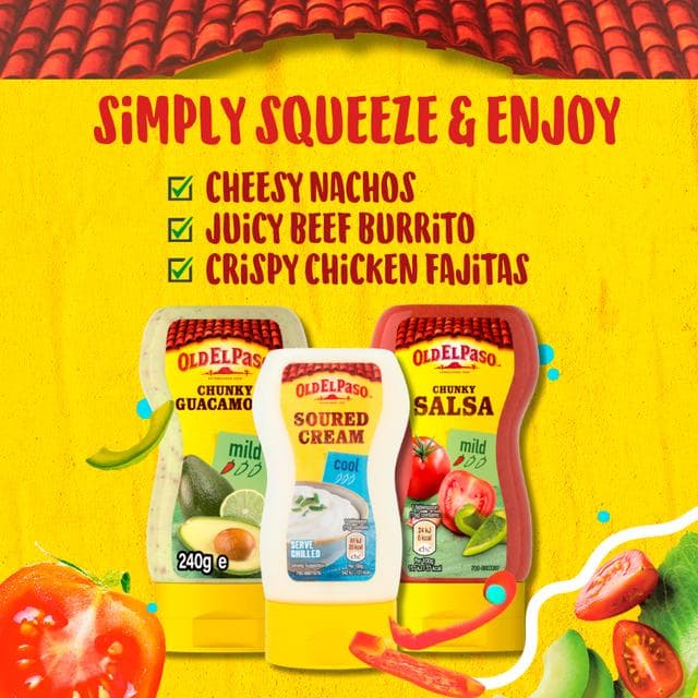 Old El Paso Mexican Squeezy Chunky Salsa 238g - gallery image 2