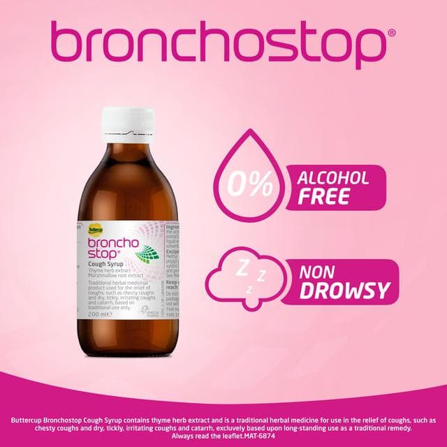 Buttercup Bronchostop Cough Syrup 200ml - gallery image 4