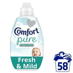 Comfort Fabric Conditioner Pure Ultra Concentrated 58 Washes 870ml