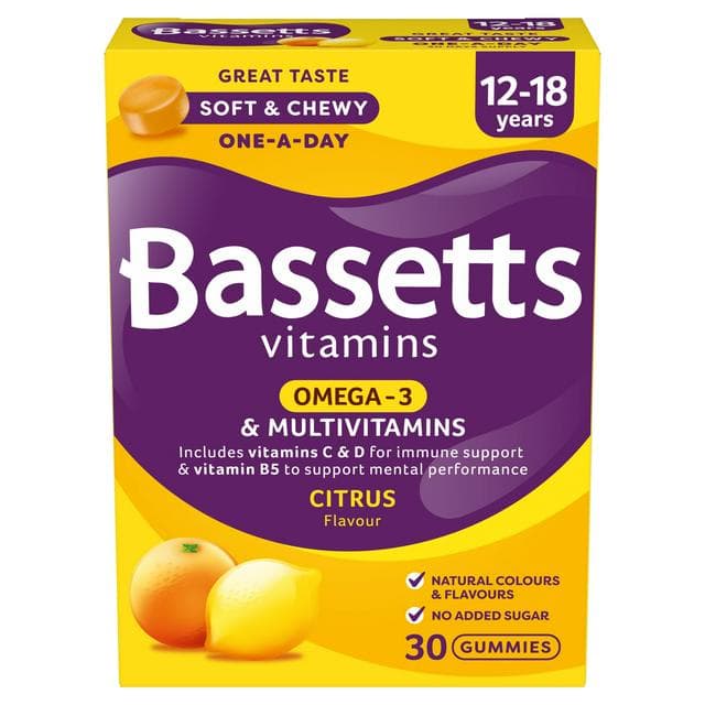 Bassetts Vitamins Omega-3 & Multivits 12-18 Soft & Chewies x30 - gallery image 1