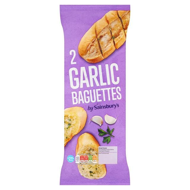 Sainsbury's Garlic Baguette x2 338g - gallery image 1