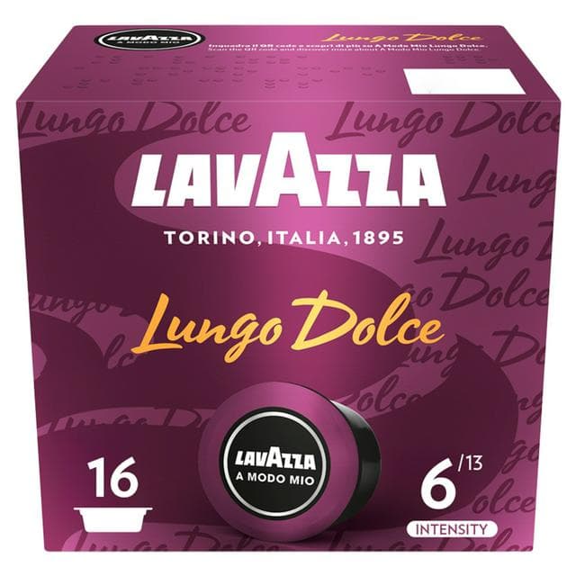 Lavazza A Modo Mio Lungo Dolce Coffee Capsules x16 - gallery image 1