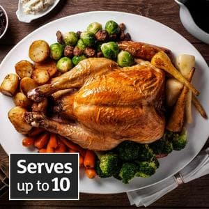 Sainsbury's Medium Fresh Free Range British Norfolk Black Whole Turkey, Taste the Difference 4-5.99kg