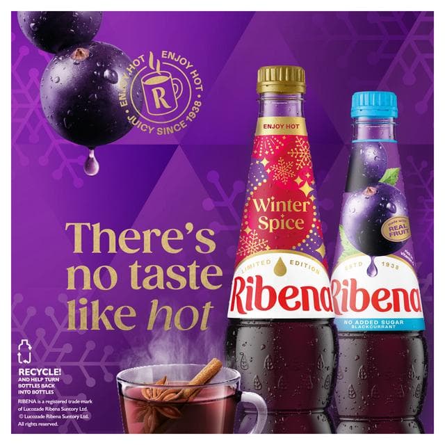 Ribena Winter Spice Squash No Added Sugar 850ml - gallery image 2